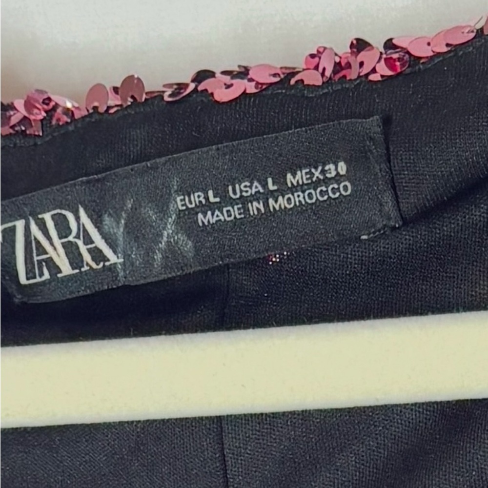 Zara Pink Sequin Mini Dress - Picture 7 of 7